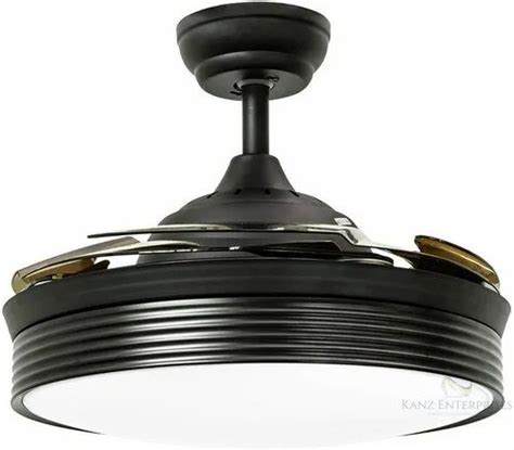 70 Electricity K 422 Black Color Fancy Ceiling Fans With LED & Remote ...