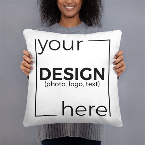 Custom Designed Pillow Case With Insert Your Photo Pillow Logo Pillow Cover Personalized Text