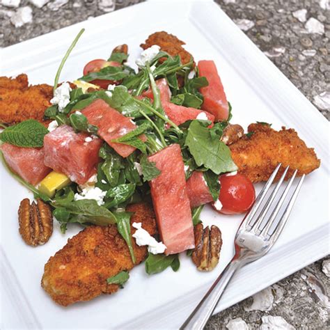 Fried Chicken And Watermelon Salad The Local Palate