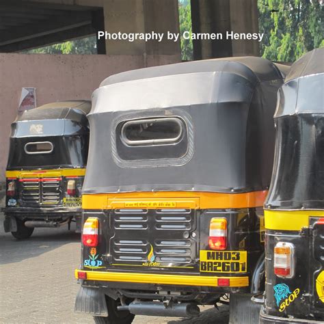 carmens chronicles mellow yellow monday  mumbai auto rickshaws
