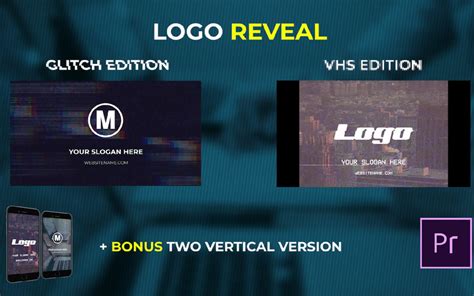 Logo Reveal VHS Glitch Edition Premiere Pro