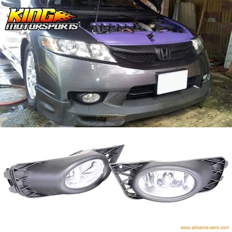 Apto Para Honda Civic Dr Sed N Claro Lente De Faros Antiniebla