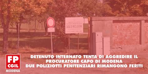 Detenuto Internato Tenta Di Aggredire Il Procuratore Capo Di Modena Due