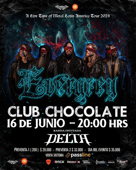 Delta Se Suma A Concierto De Evergrey En Chile 16 De Junio En Club