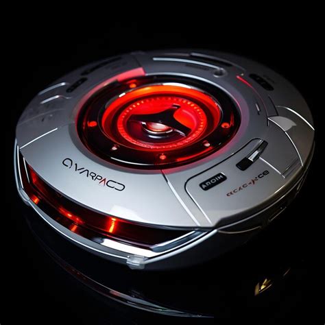nostalgic closeup  silver portable cd player  red light  cd