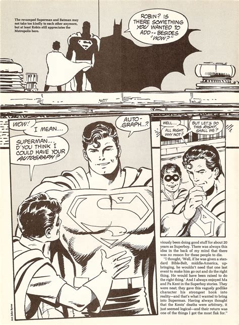 COMICS SCENE (1987) #1 ARTICLE – JOHN BYRNE INTERVIEW – THE FORTRESS OF ...