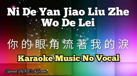 Ni De Yan Jiao Liu Zhe Wo De Lei Karaoke No Vocal Youtube