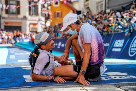 Kilian Jornet Breaks UTMB Course Record Canadian Mathieu Blanchard