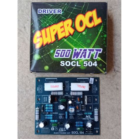 Super Ocl Mono Watt Power Amplifier Driver Kit Shopee Malaysia