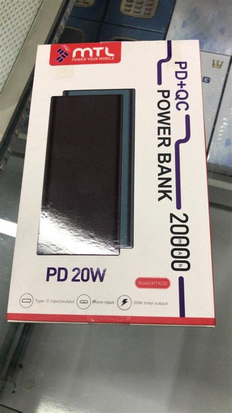 Повербанк, PowerBank, 20000 MAh, MTL PD+QC 20W — в Категории ...