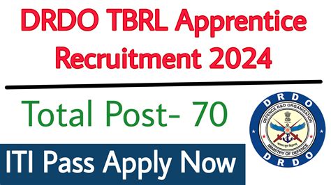 Drdo Tbrl Apprentice Recruitment Iti Education