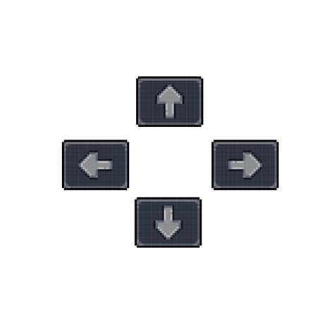 arrow button sign in pixel art style 27711603 Vector Art at Vecteezy