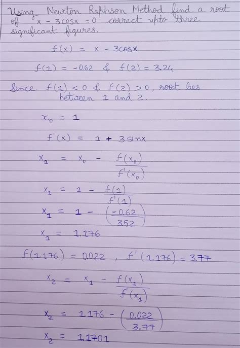 Finding Root Of Equation Using Newton Raphson Method Civilelite