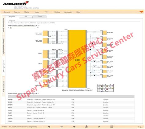 McLaren 625C Workshop Service Repair Manual Electrical Wiring Diagram ...