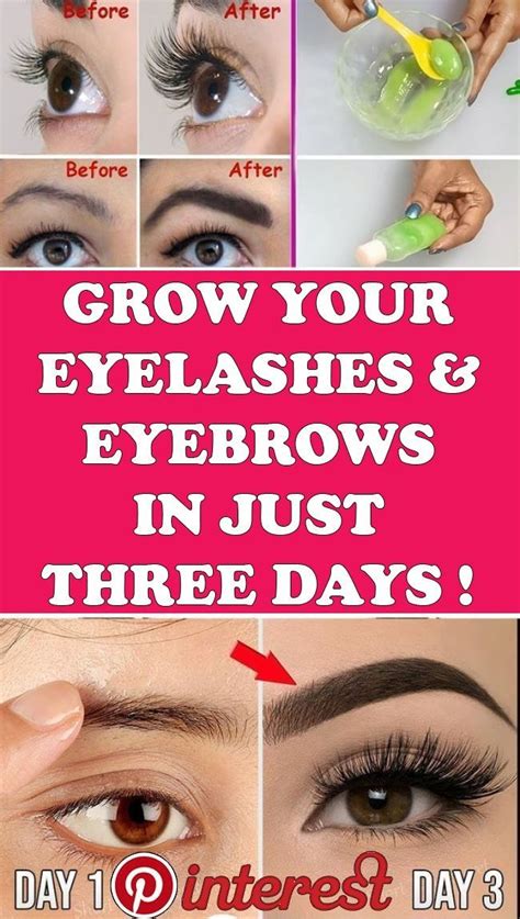 Grow Your Eyelashes And Eyebrows In Days