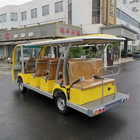 Battery Powered 14 Seats Electric Sightseeing Personal Shuttle Bus