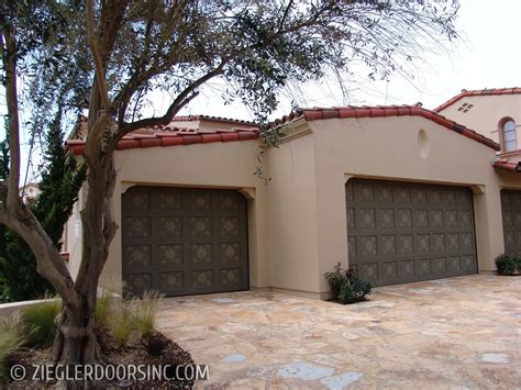 Spanish Old World Wood Garage Doors Zielger Doors Inc