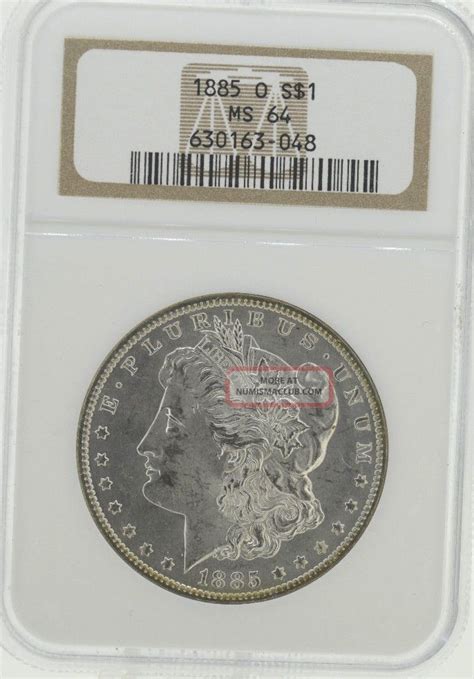 1885 O Ms64 Ngc Morgan Dollar 951