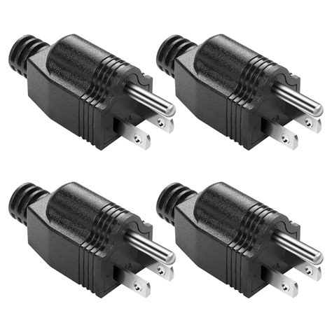 tugermoola pcs electrical replacement plug  prong male plug