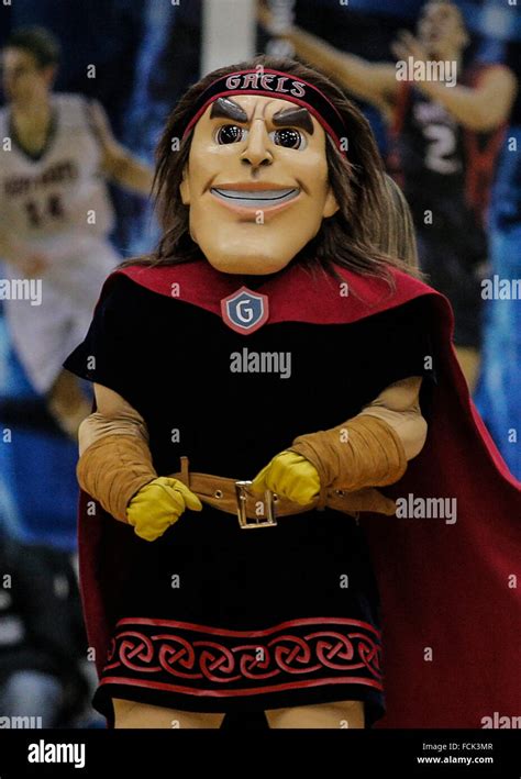 Moraga CA. 21st Jan, 2016. Saint Mary's Mascot during NCAA Men's ...