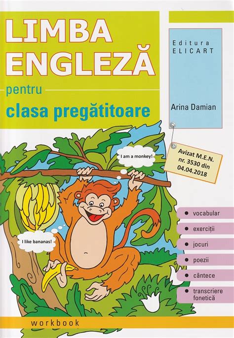 Limba Engleza Clasa Pregatitoare Pdf Autor Arina Damian Msbook Ro