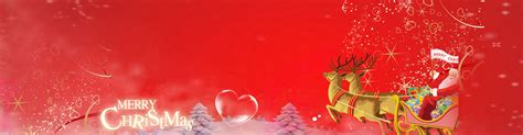 Red Christmas Banner Background, Red, Christmas, Love Background Image ...