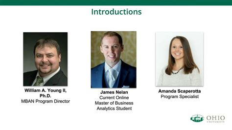 Ohio University Online Master Of Business Analytics Webinar Youtube