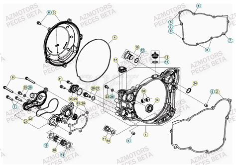 COUVERCLE EMBRAYAGE pièces BETA neuves Pieces BETA RR 2T 250 2021