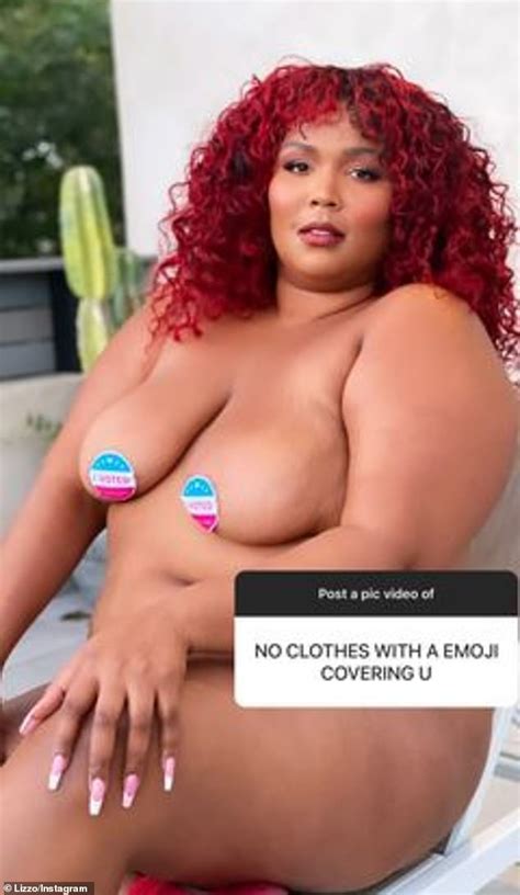 Lizzo Shows Off Her Voluptuous Curves As She Poses Completely Naked In