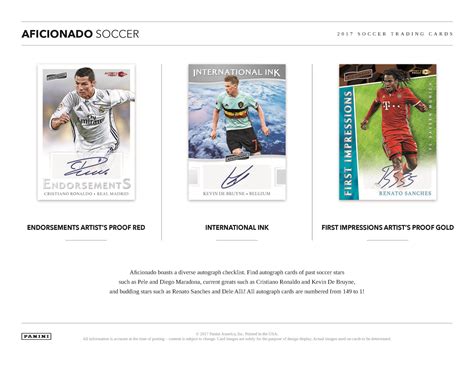 2016-17 Panini Aficionado Soccer Cards newest brand comes to soccer