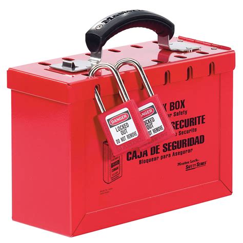 Caja Grupal Para Bloqueo Portátil Roja Cod 498a General Safety