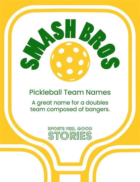 Best Pickleball Team Names Catchy Funny And Clever Team Names