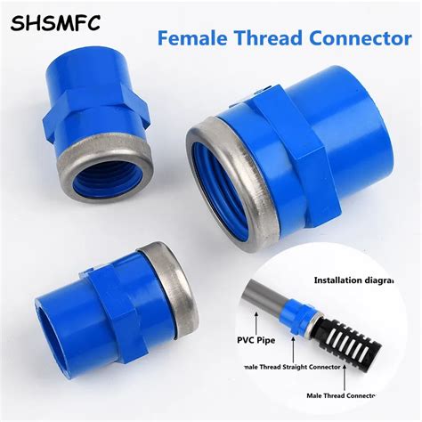 Pcs Mm To Female Thread Pvc Straight Connector Fittings