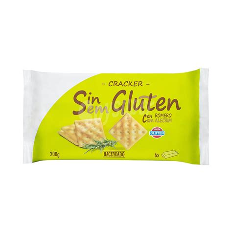 Hacendado Crackers Sin Gluten Con Romero Paquete G