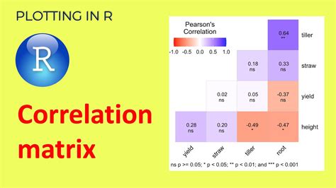 Correlation Matrix With P Values On Plot Plotting In R YouTube