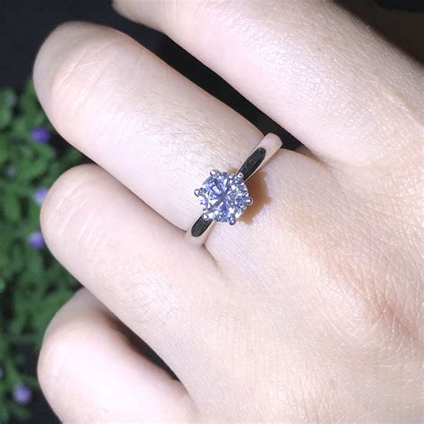 1 Carat Moissanite Ring Moissanite Jewelry White Gold Etsy