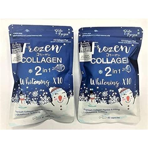 Jual NEW PACKAGING FROZEN COLLAGEN 2 IN 1 WHITENING ORIGINAL BY GLUTA