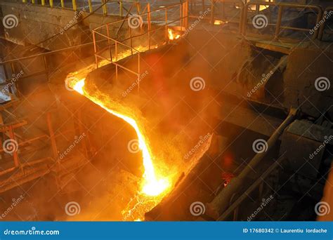 Pouring Molten Steel Stock Photography - Image: 17680342