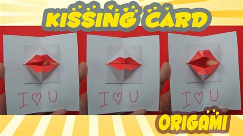 Diy Origami Kissing Lips ♥ Secret Message ♥ Pop Up Kiss ♥ Youtube