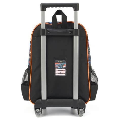 Mochila De Rodinhas Luxcel Hot Wheels Preto Nuvem De Algod O