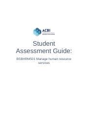 Mateo Medina Docx Student Assessment Guide BSBHRM501 Manage Human