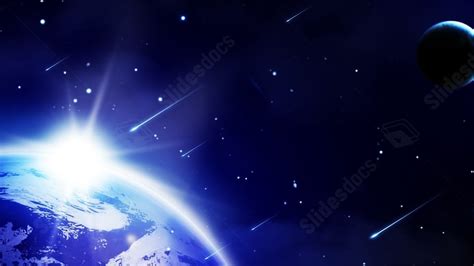 Business Blue Universe Starry Sky Dark Technology Powerpoint Background