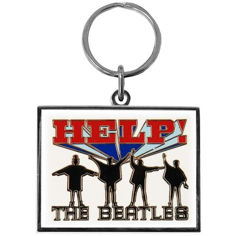 The Beatles Beatles Help Metal Key Chain Silver