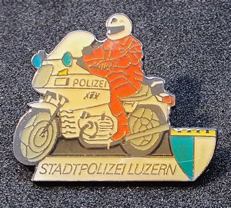 T828 Pin Motorrad Polizei Stadtpolizei Luzern Nr 075 Kaufen Auf