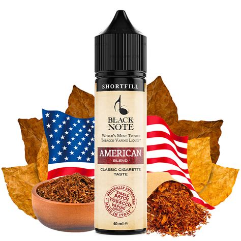 E Liquid American Blend Mazerierter Tabak Ml Black Note Freevap