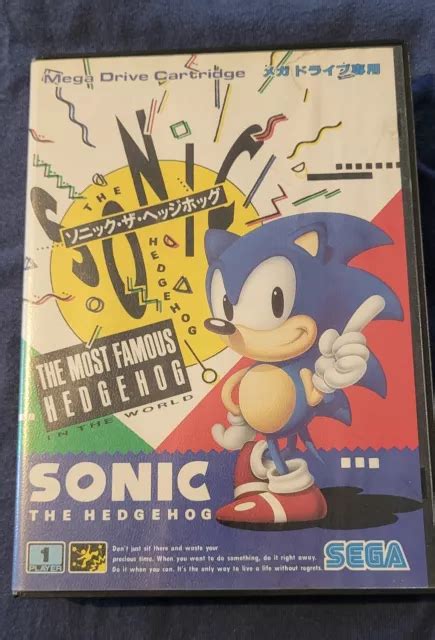 Sonic The Hedgehog Sega Megadrive Mega Drive Ntsc J Jap Japan Eur