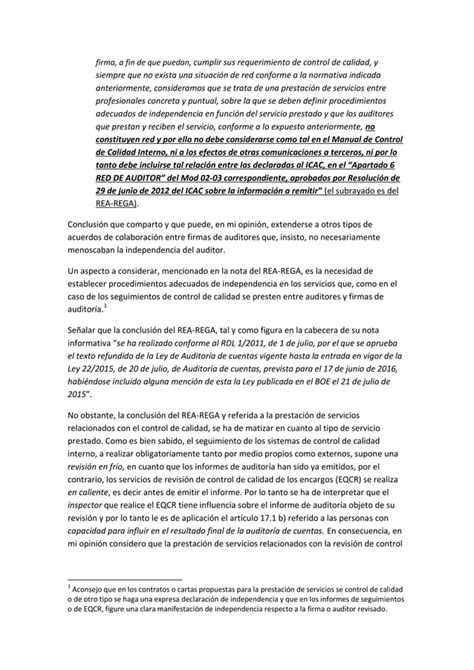 Sobre las vinculaciones entre auditores y la obligación de informar al