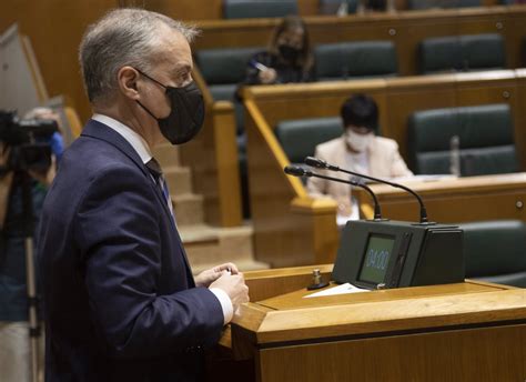 Urkullu Defiende Reactivar El Debate Del Nuevo Estatus En El Parlamento