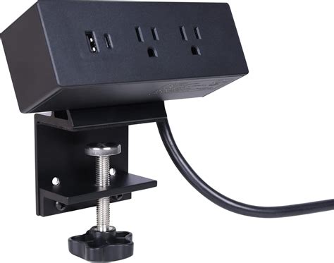 Buy Frassie Desk Clamp Power Strip Desktop Edge Mount Outlets With