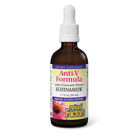 Echinacea Anti V Liquid Echinamide Natural Factors Usa